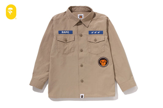 BAPE BABY MILO 軍事襯衫