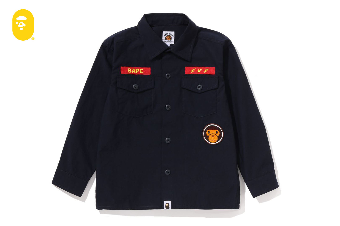BAPE BABY MILO 軍事襯衫