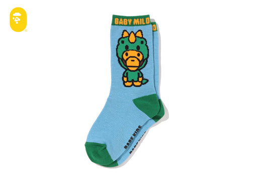 BAPE BABY MILO 恐龍襪子