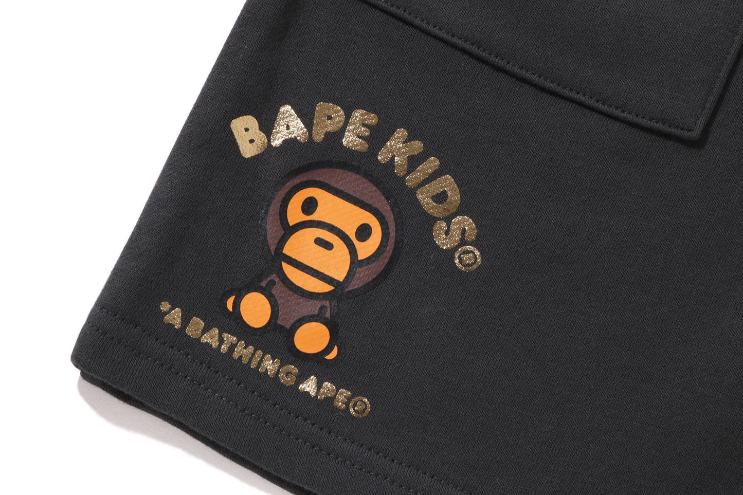 BAPE BABY MILO 鍍膜印刷短褲