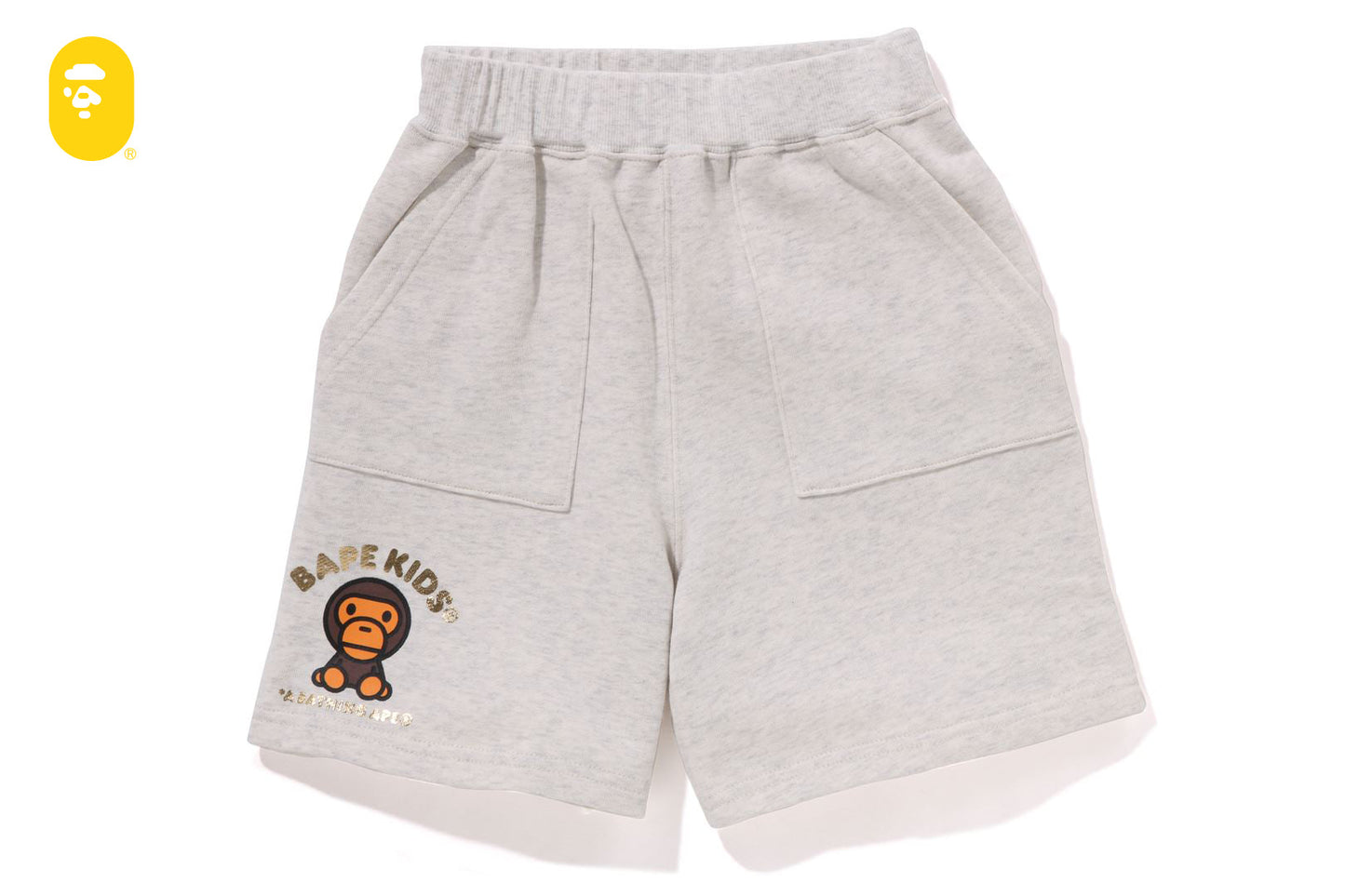 BAPE BABY MILO 鍍膜印刷短褲