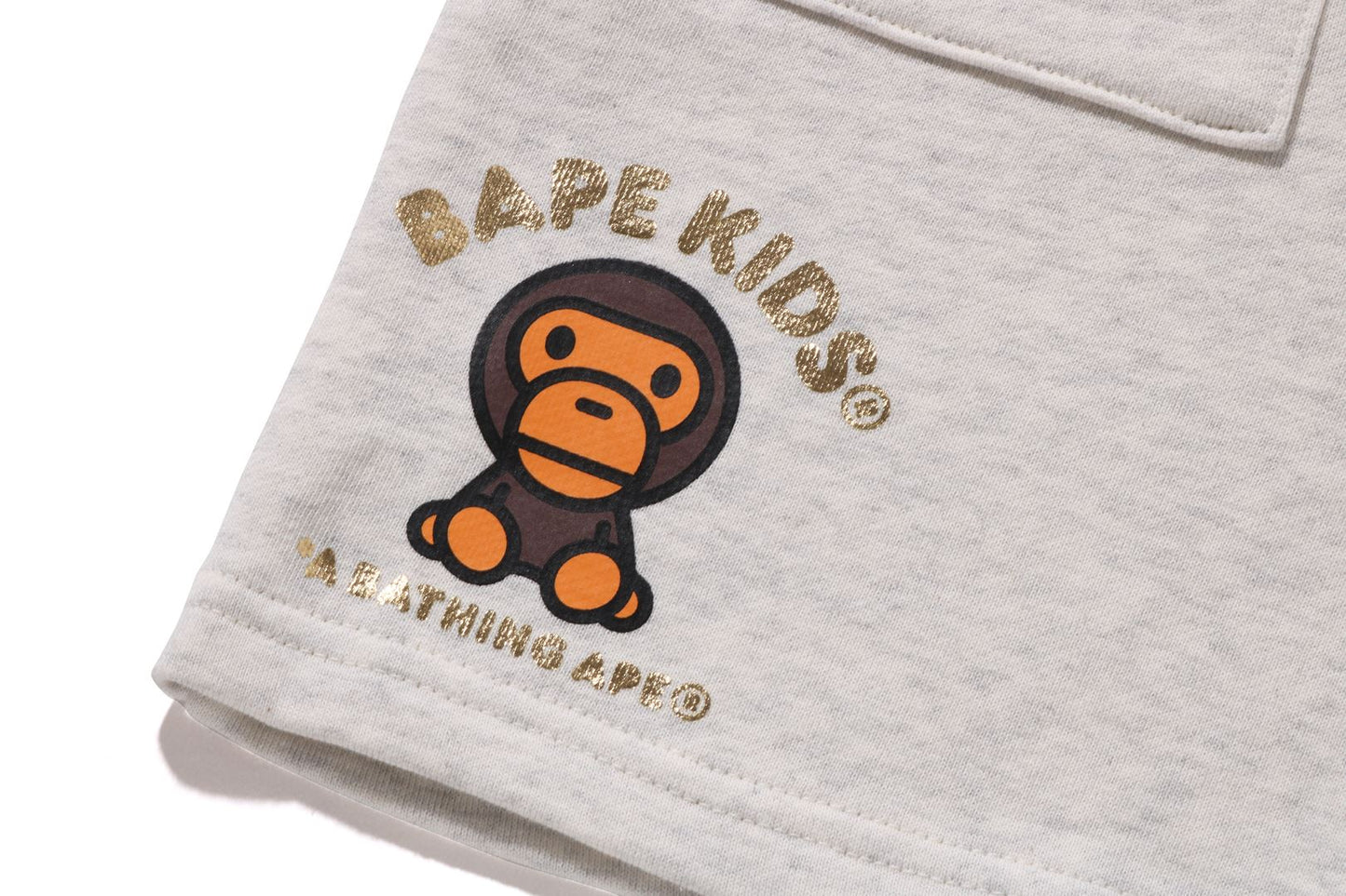 BAPE BABY MILO 鍍膜印刷短褲