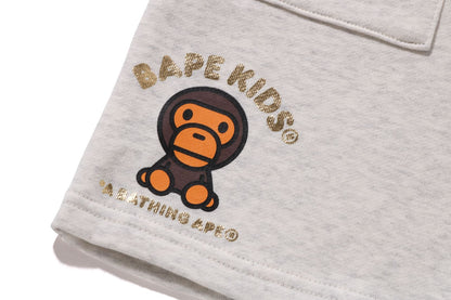 BAPE BABY MILO 鍍膜印刷短褲