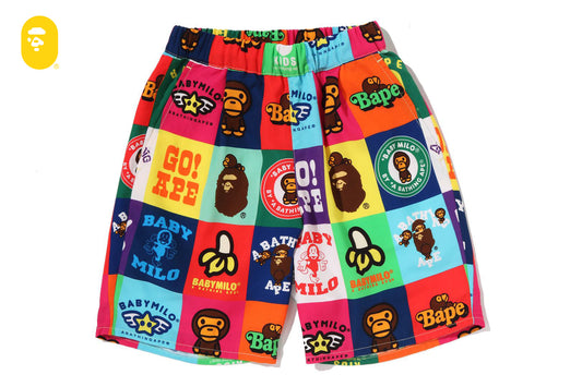 BAPE BABY MILO PATCHWORK 短褲