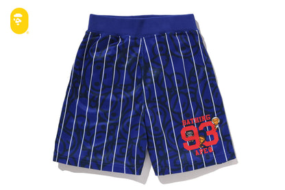 BAPE ALL BABY MILO STRIPE MILO BASEBALL SHORTS