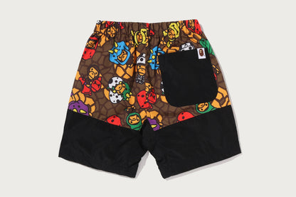 BAPE MILO 多恐龍圖案攀爬短褲