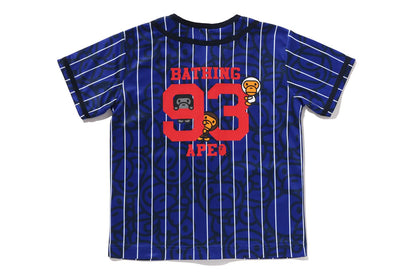 BAPE ALL BABY MILO STRIPE MILO 棒球襯衫