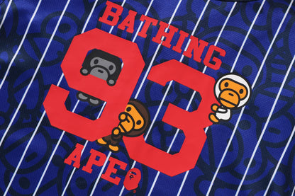 BAPE ALL BABY MILO STRIPE MILO 棒球襯衫