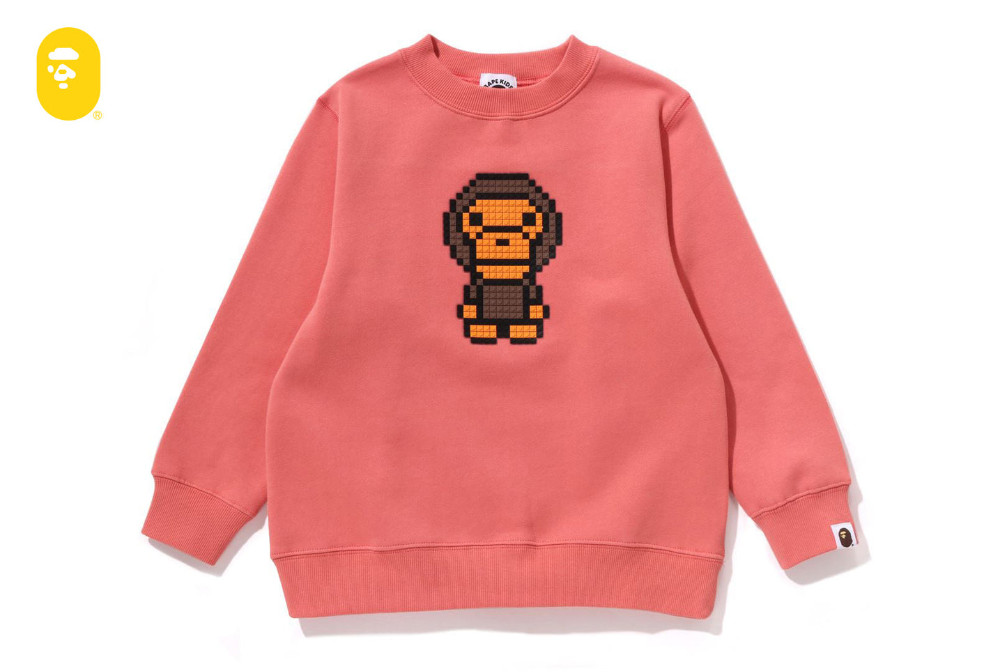 BAPE BABY MILO BLOCK 圓領運動衫