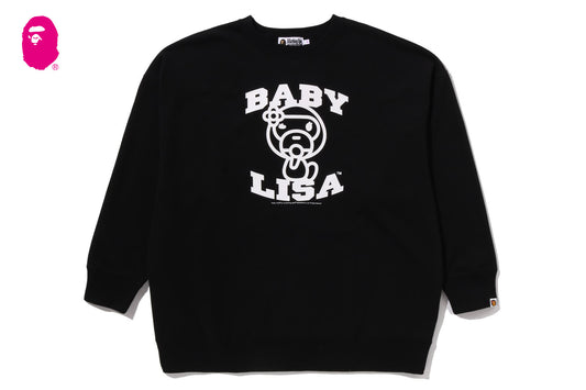 BAPE BABY LISA 超大號圓領衛衣