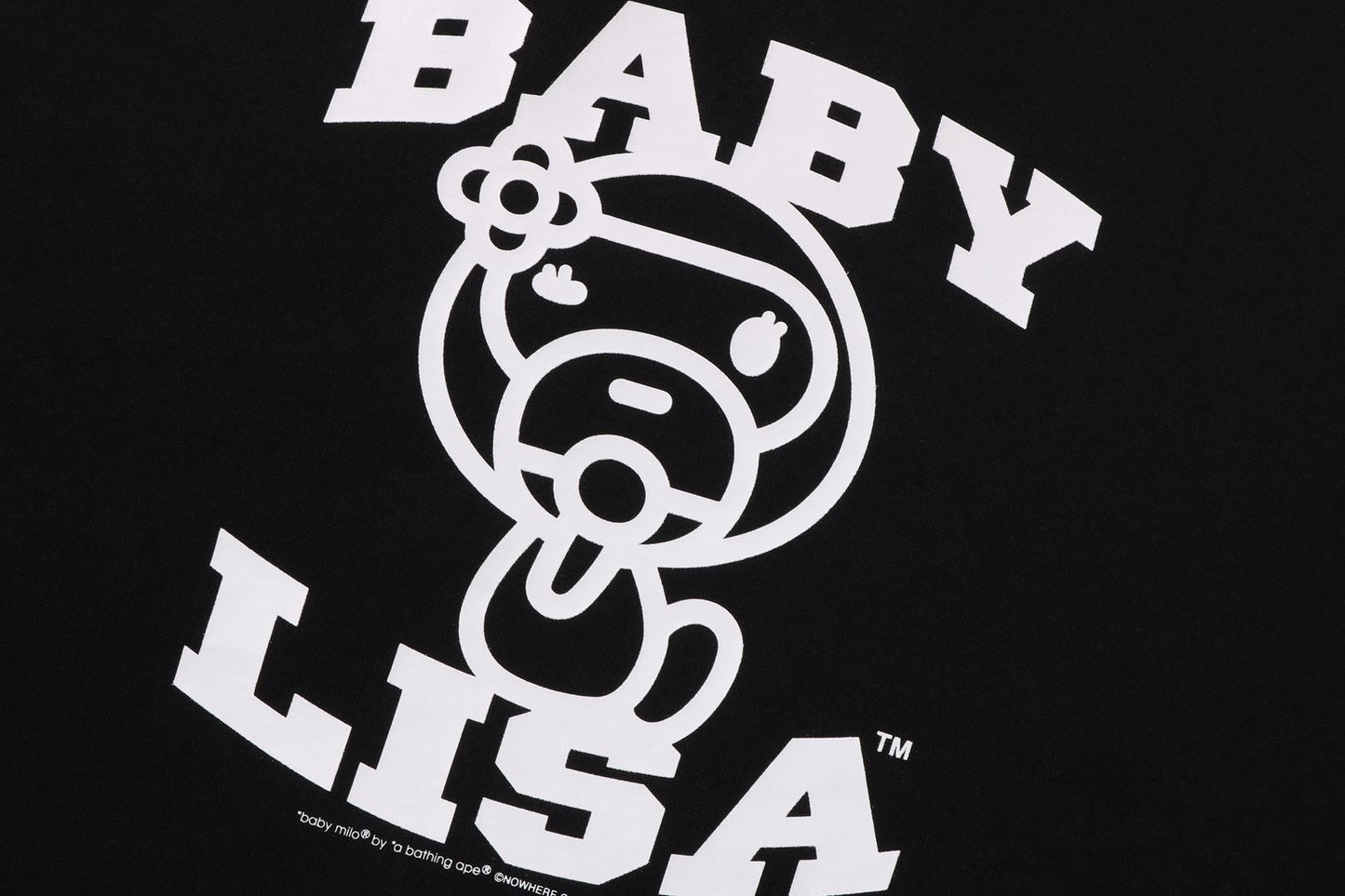 BAPE BABY LISA 超大號圓領衛衣