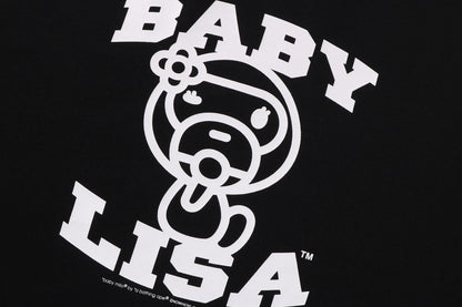 BAPE BABY LISA 超大號圓領衛衣
