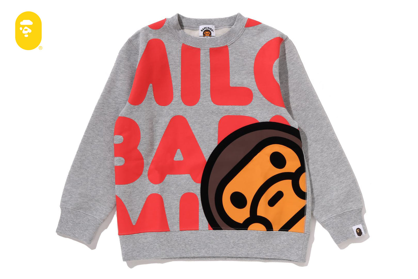 BAPE BIG BABY MILO 圓領運動衫