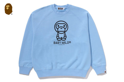 BAPE HEAVY WASH BABY MILO 寬鬆版型圓領衛衣