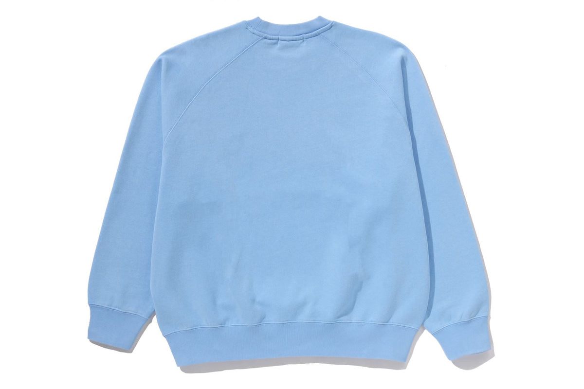 BAPE HEAVY WASH BABY MILO 寬鬆版型圓領衛衣