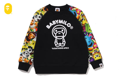 BAPE 3D MILO ALL FRIENDS 圓領運動衫