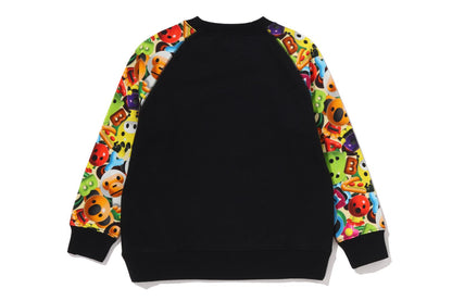 BAPE 3D MILO ALL FRIENDS 圓領運動衫