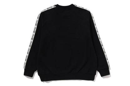 BAPE BABY MILO LINE TAPE RELAXED FIT CREWNECK SWEATSHIRT