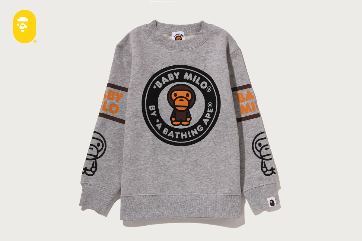 BAPE MILO BUSY WORKS CREWNECK SWEATSHIRT