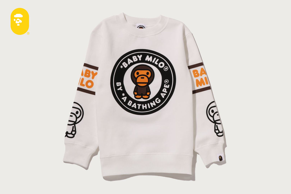 BAPE MILO BUSY WORKS CREWNECK SWEATSHIRT