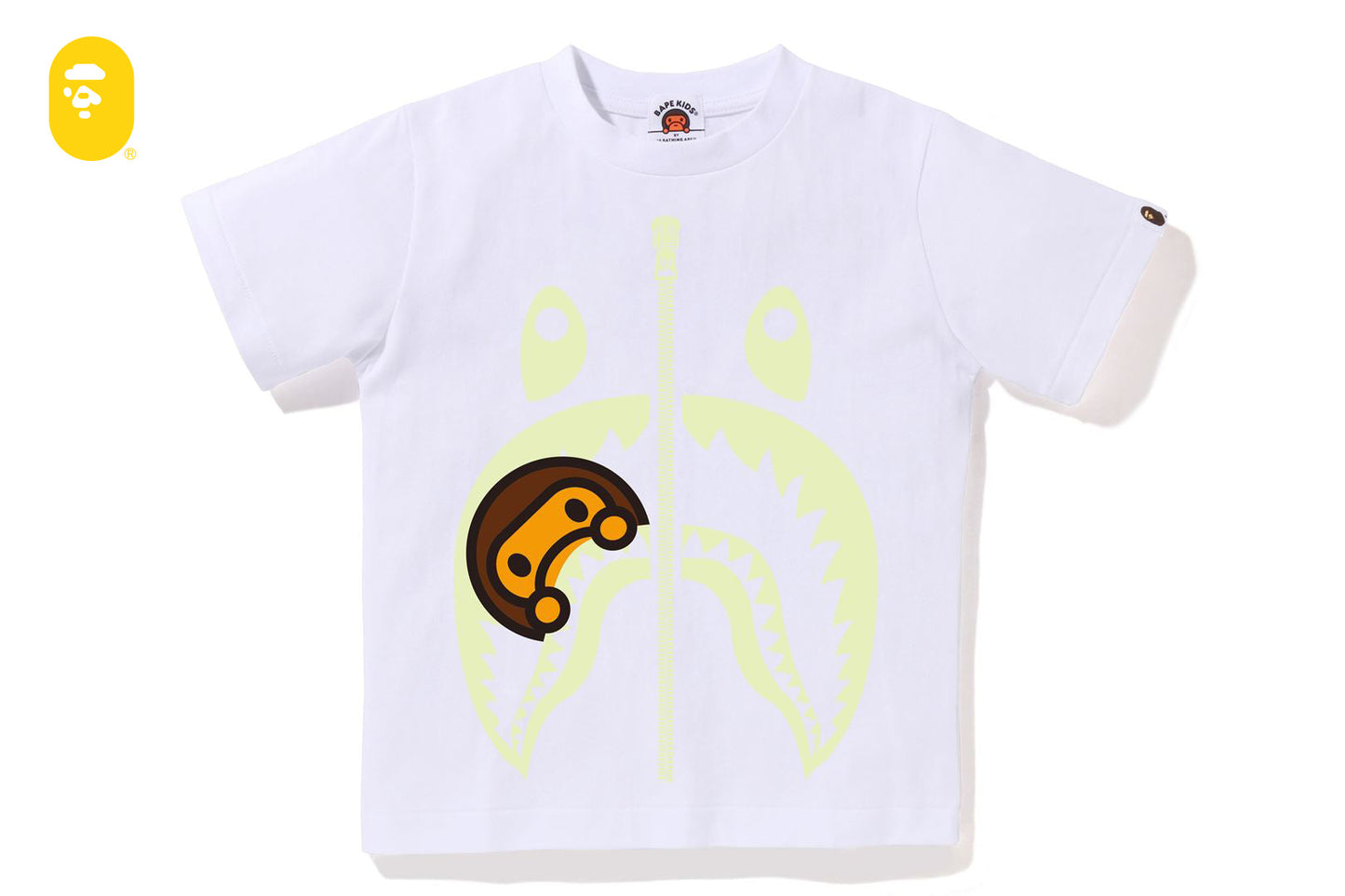 BAPE GLOW IN THE DARK MILO SHARK TEE