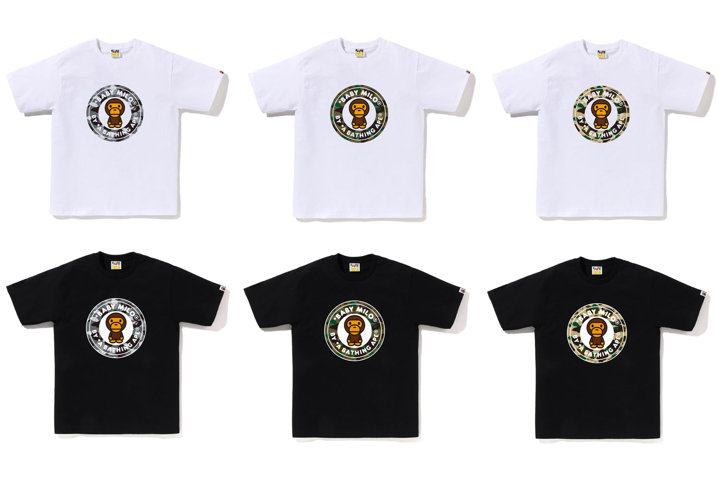 BAPE 1ST CAMO MILO BUSY WORKS TEE