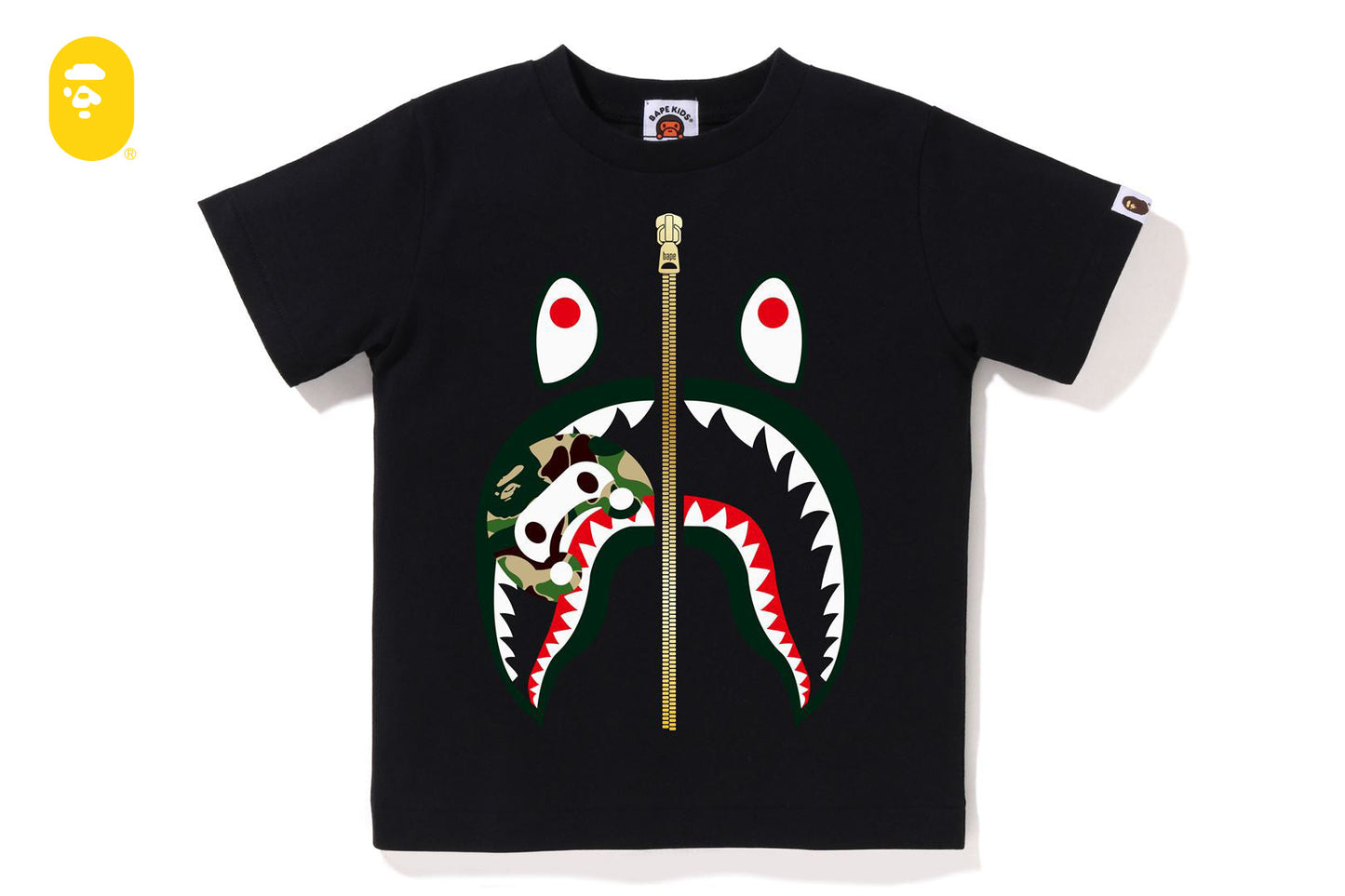 BAPE ABC CAMO MILO SHARK TEE