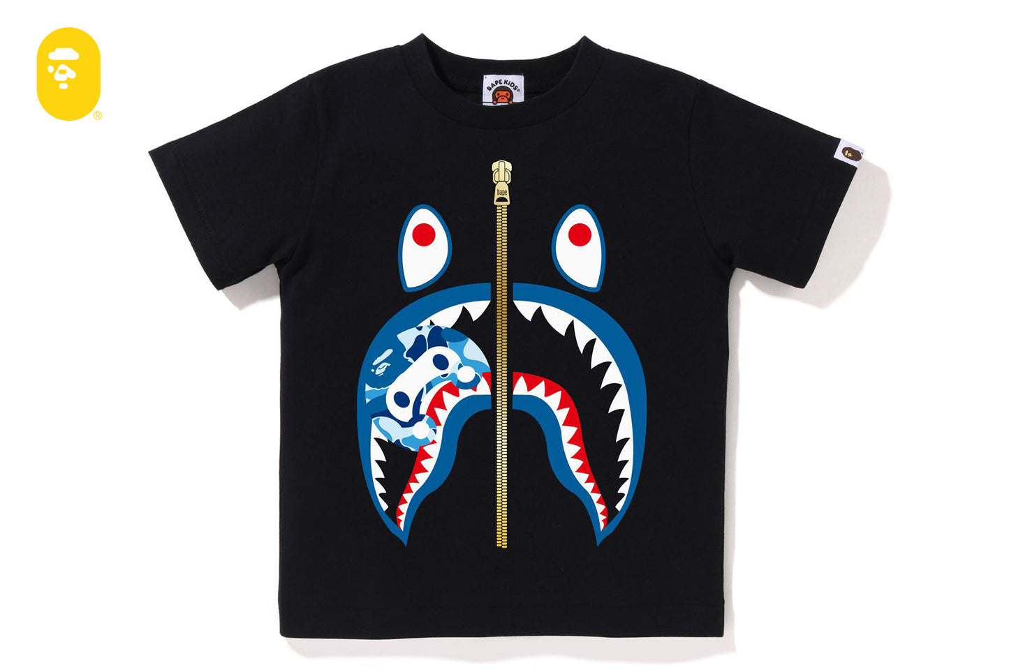 BAPE ABC CAMO MILO SHARK TEE