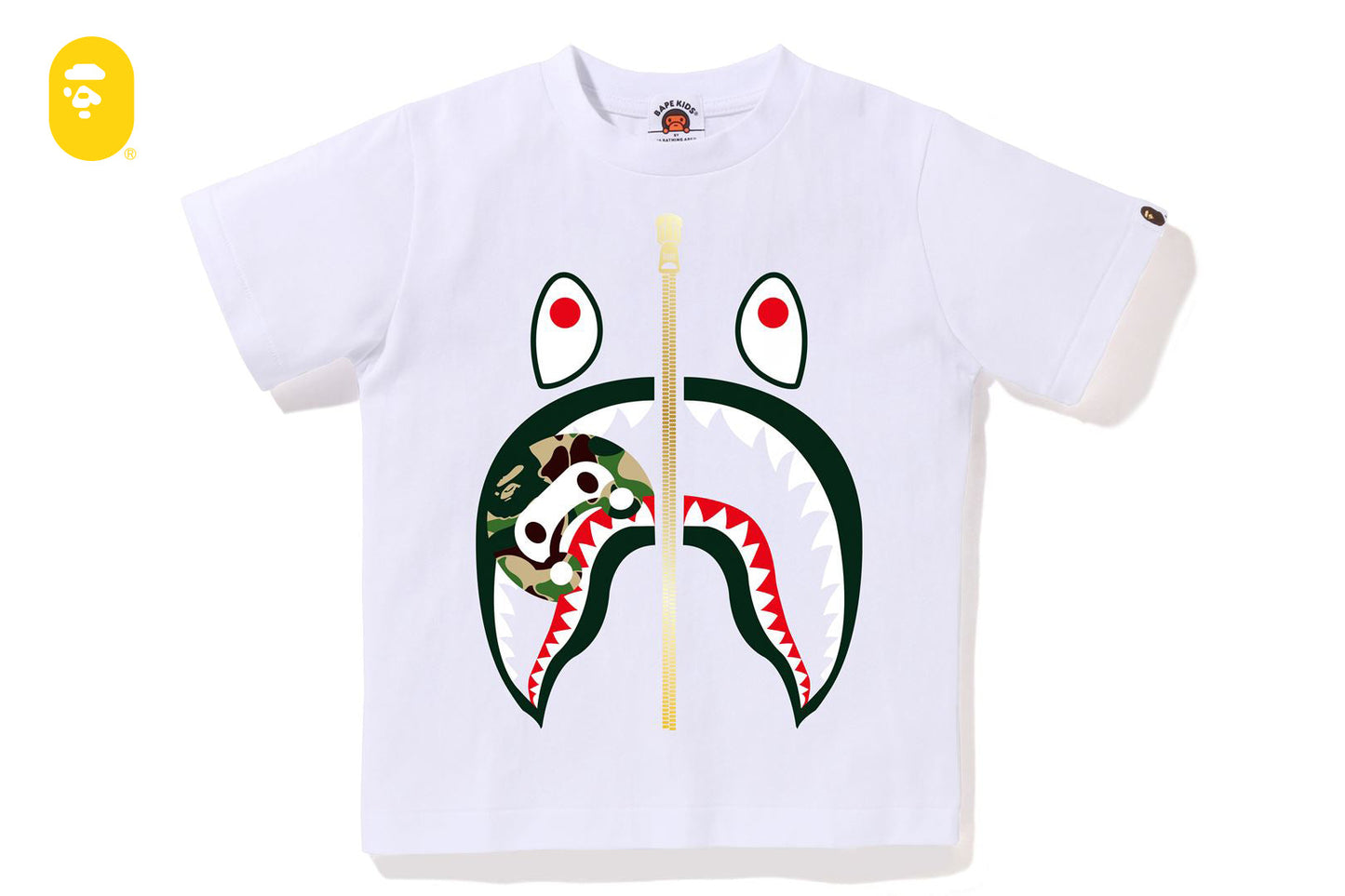 BAPE ABC CAMO MILO SHARK TEE