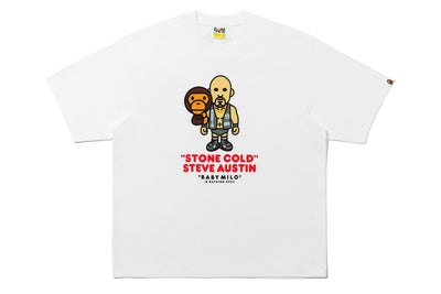 BAPE BAPE X WWE STONE COLD STEVE AUSTIN BABY MILO RELAXED FIT TEE