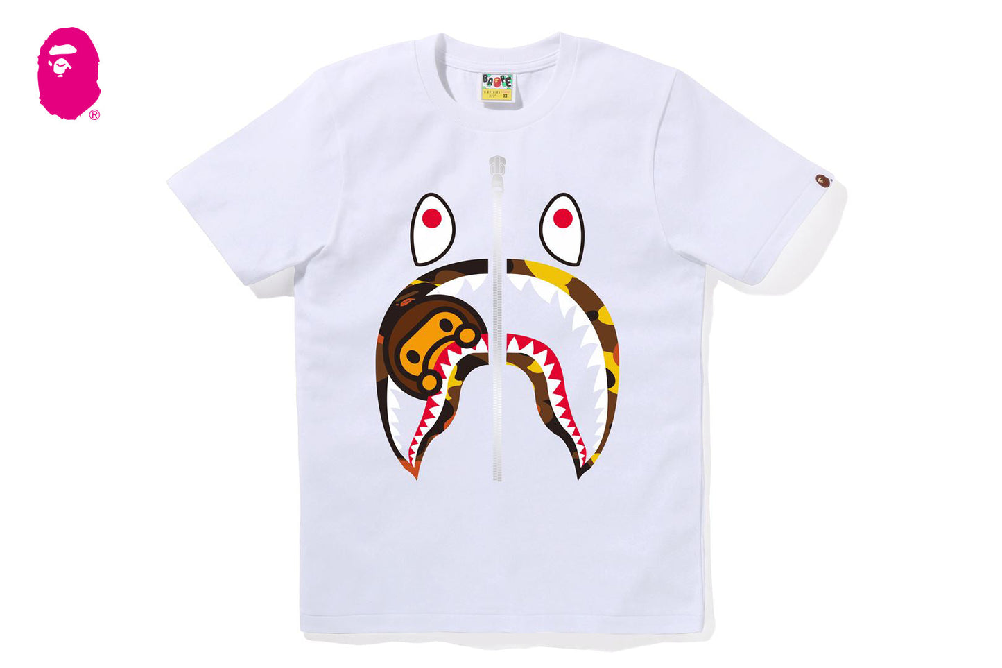 BAPE 1ST CAMO MILO SHARK TEE