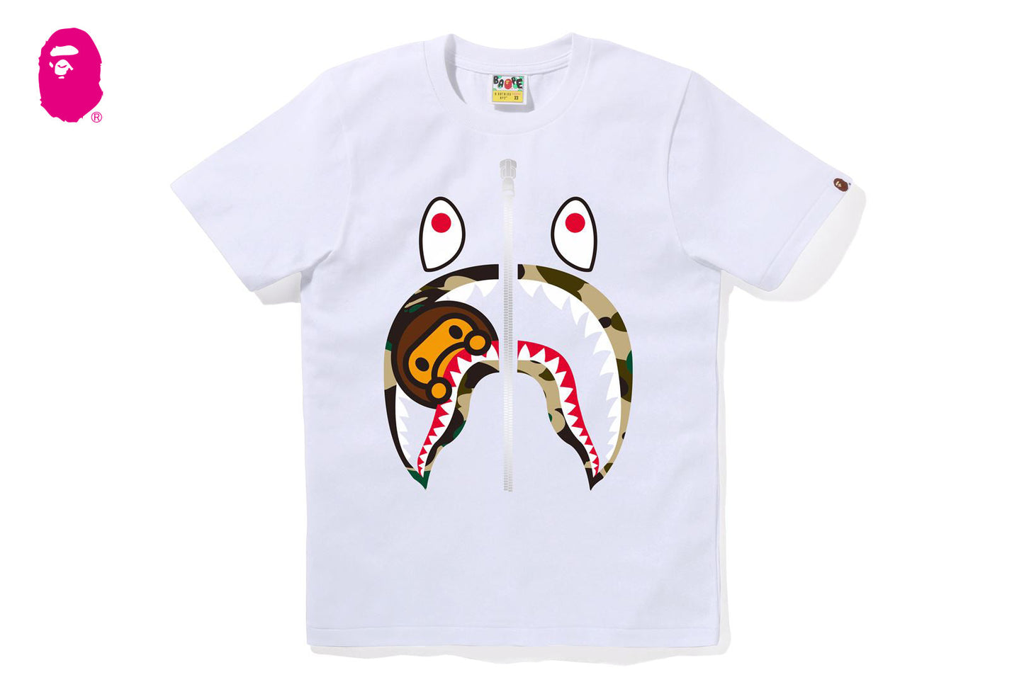 BAPE 1ST CAMO MILO SHARK TEE
