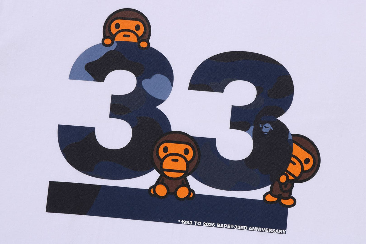 BAPE 33周年紀念 BABY MILO T恤