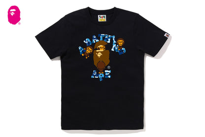 BAPE ABC CAMO COLLEGE MILO TEE