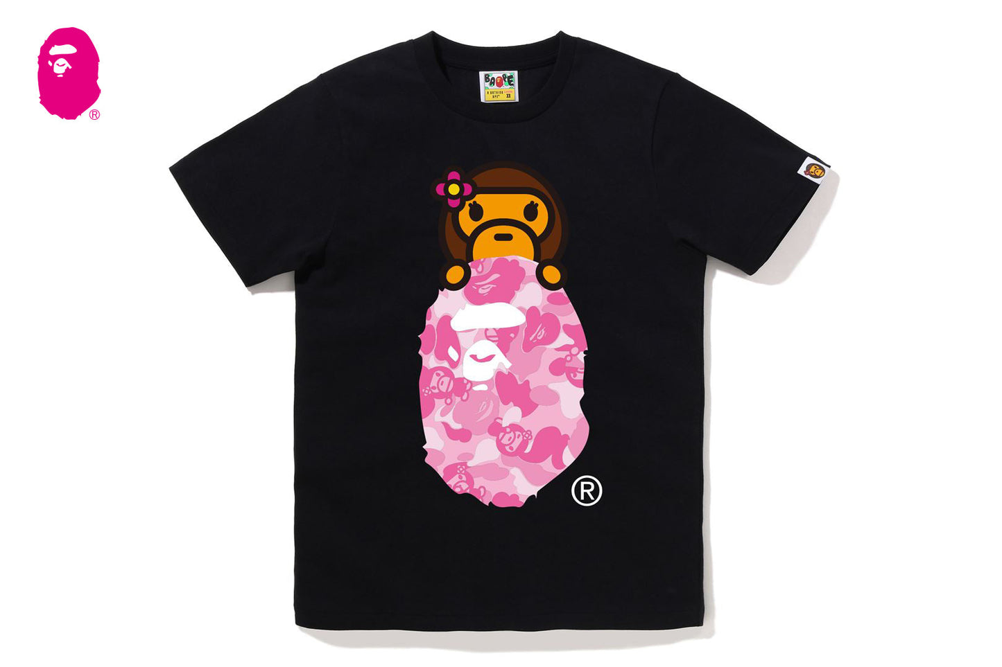 BAPE ABC LISA CAMO LISA ON APE HEAD TEE