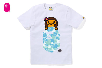 BAPE ABC LISA CAMO LISA ON APE HEAD TEE