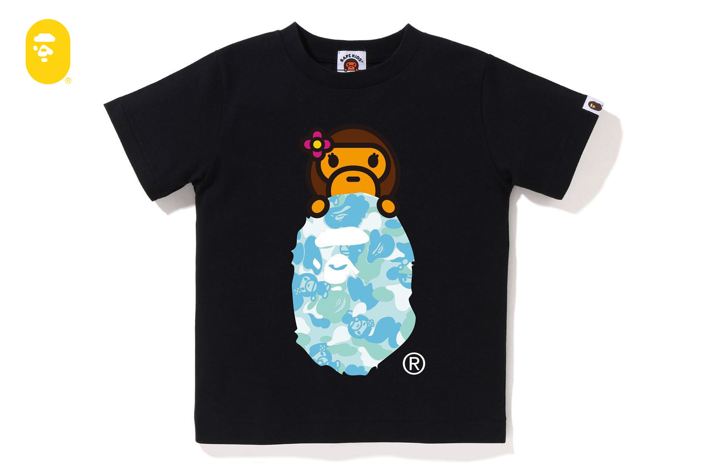 BAPE ABC LISA CAMO LISA ON APE HEAD TEE