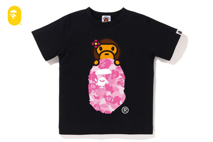 BAPE ABC LISA CAMO LISA ON APE HEAD TEE