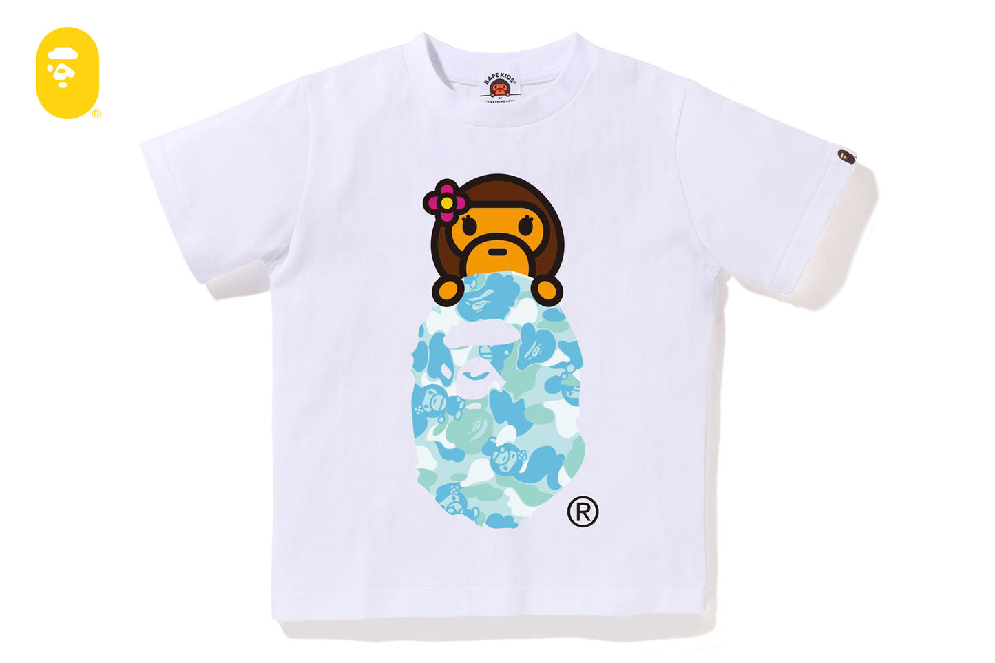 BAPE ABC LISA CAMO LISA ON APE HEAD TEE