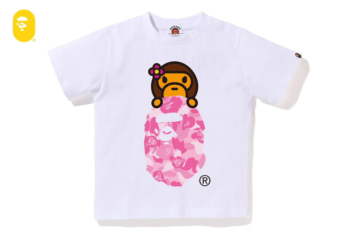 BAPE ABC LISA CAMO LISA ON APE HEAD TEE