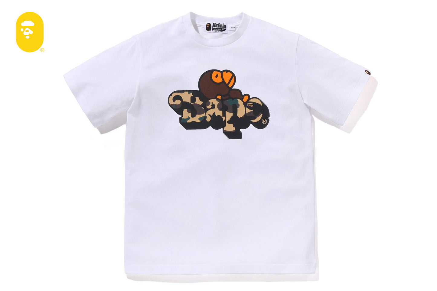 BAPE 1ST CAMO MILO ON BAPE TEE