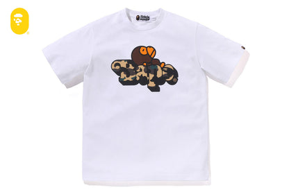 BAPE 1ST CAMO MILO ON BAPE TEE