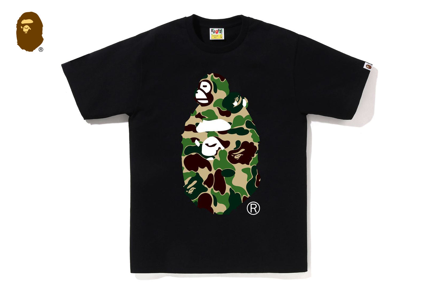 BAPE ABC CAMO MILO ON BIG APE TEE