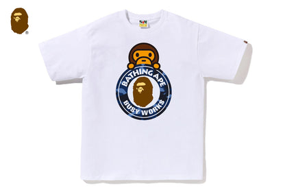 BAPE COLOR CAMO MILO ON BUSY WORKS TEE