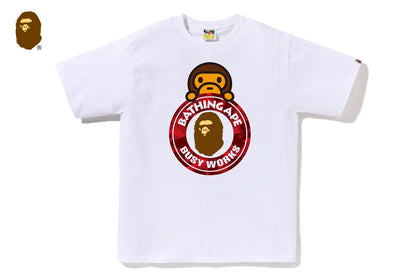 BAPE COLOR CAMO MILO ON BUSY WORKS TEE