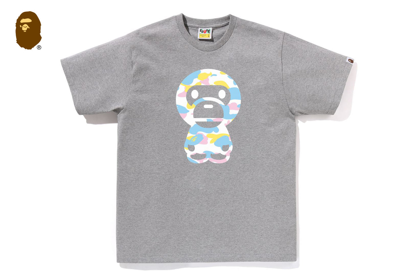 BAPE NEW MULTI CAMO BIG BABY MILO TEE