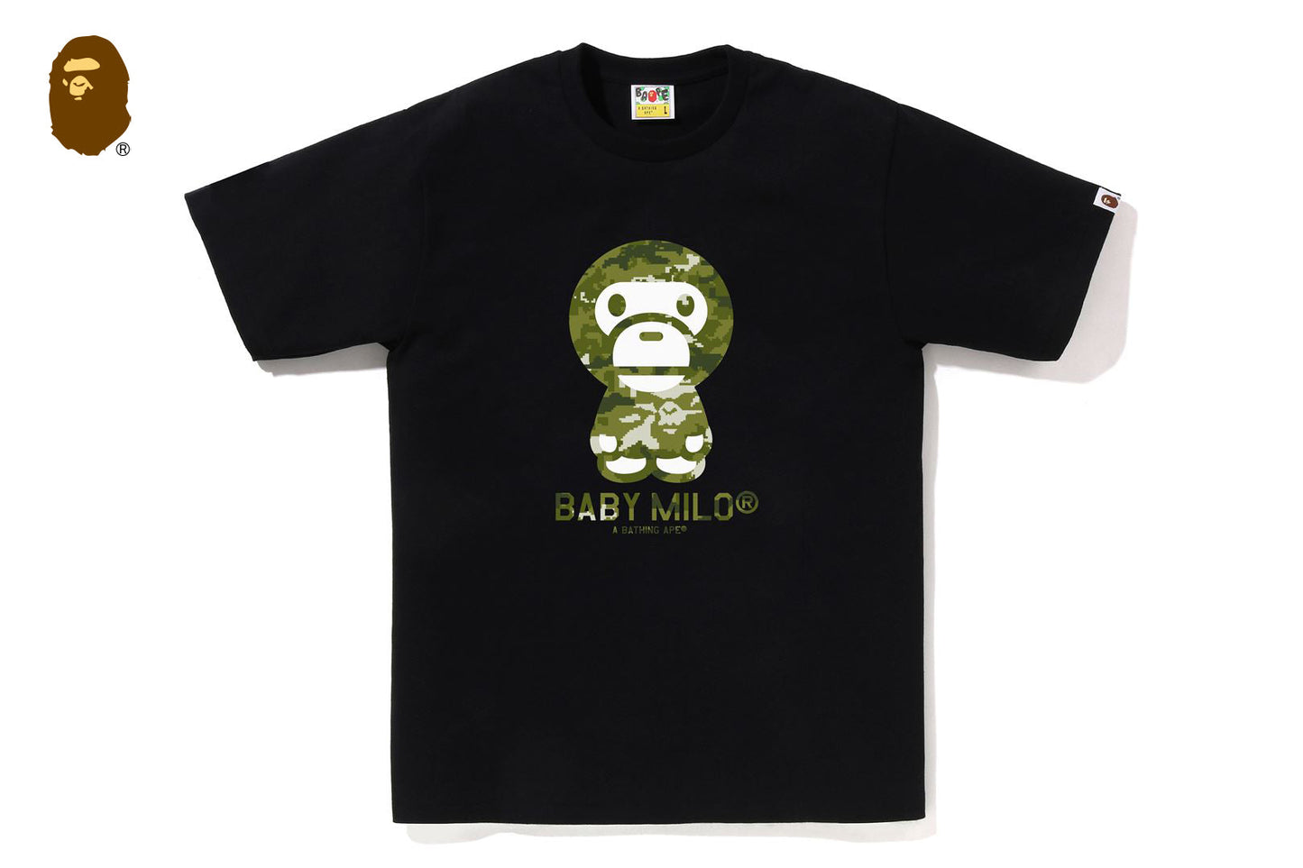BAPE MULTI PIXEL CAMO BABY MILO TEE