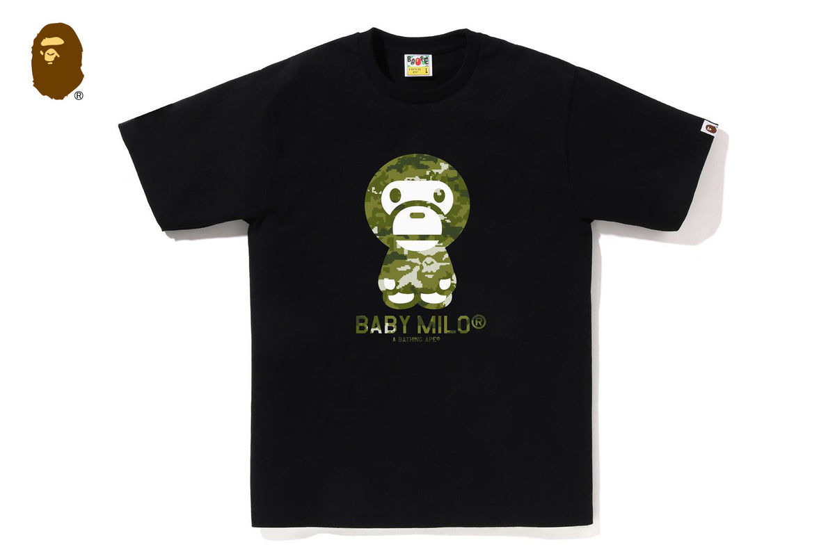 BAPE MULTI PIXEL CAMO BABY MILO TEE