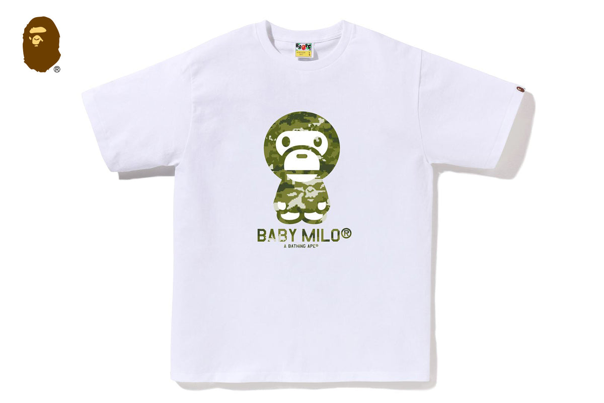 BAPE MULTI PIXEL CAMO BABY MILO TEE
