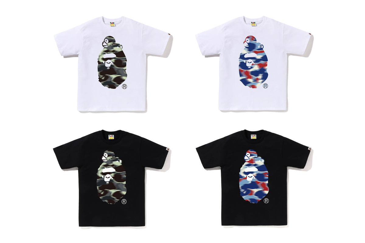 BAPE SCREEN CAMO MILO ON BIG APE TEE
